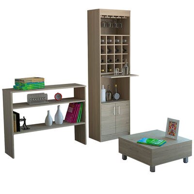 Mueble Bar + Arrimo + Mesa de Centro TuHome Beijing