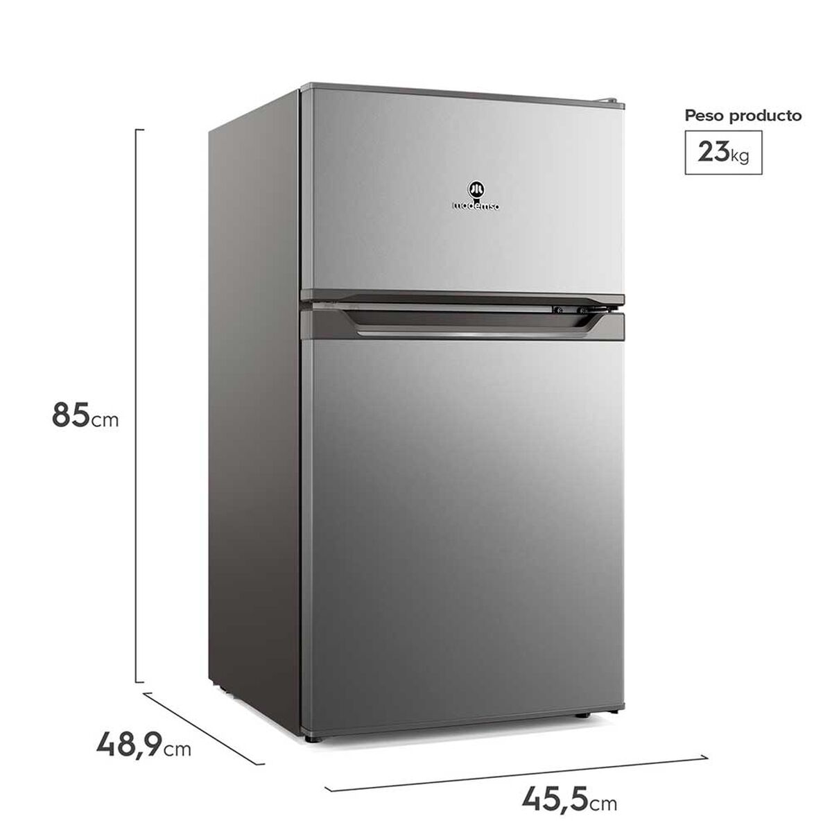 Refrigerador Fr&iacute;o Directo Mademsa MMB80S 83 lts. Plata