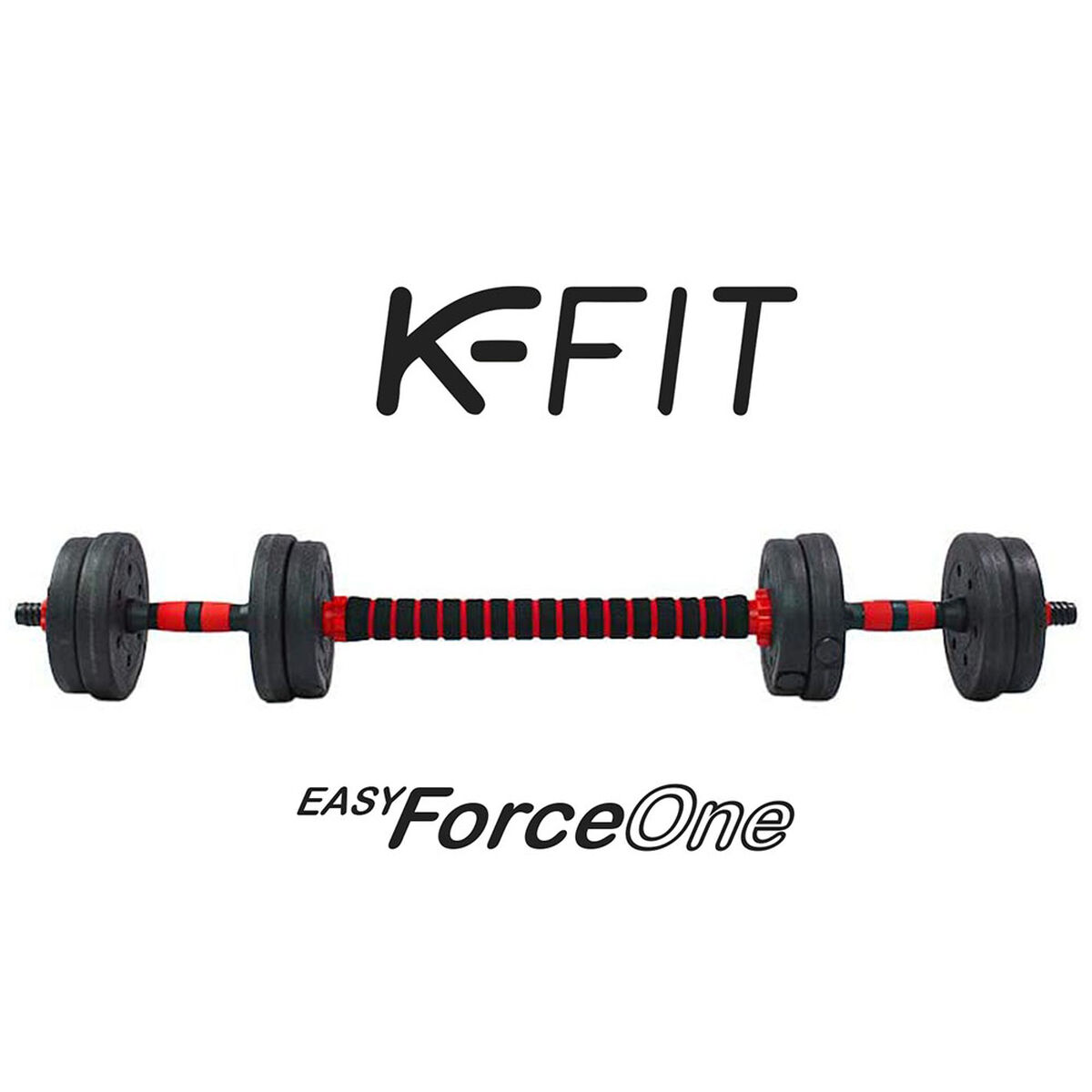 Set de Mancuernas K-FIT con Barra Ajustable 10Kg