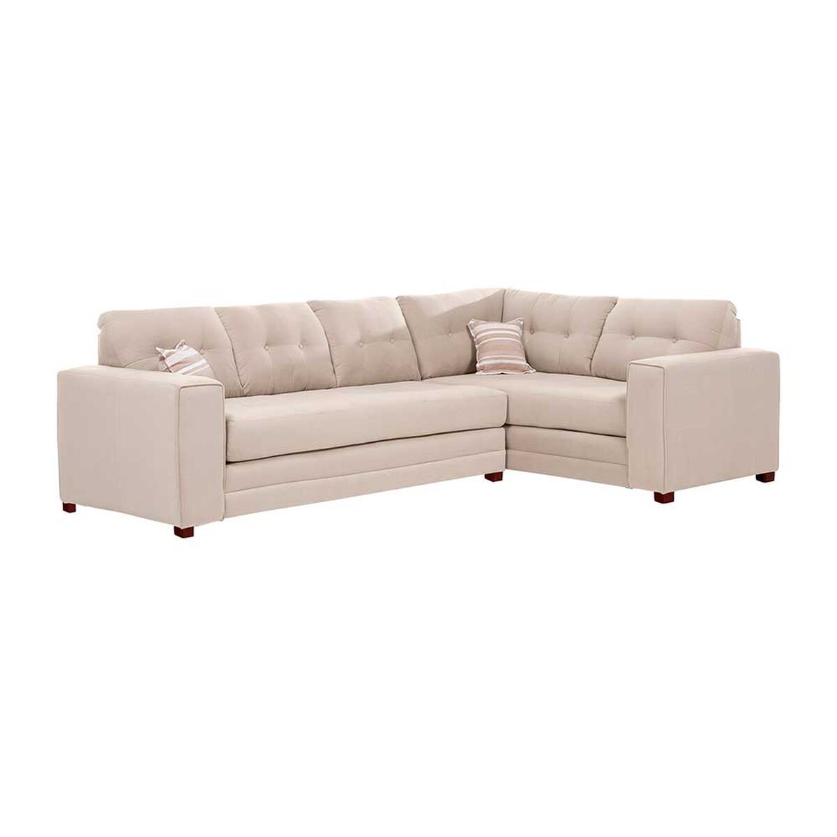 Sof&aacute; Seccional Derecho Living Factory Dubai 5 Cuerpos Beige