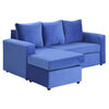 Sofá Seccional Bodevir BI-L 3 Cuerpos Azul Rey
