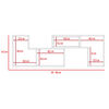 Combo Rack Extensible TV Hasta 40" + Separador de Ambientes TuHome Beijing