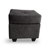 Sof&aacute; Muebles MPR Boston 3 Cuerpos + 2 Pouf Negro