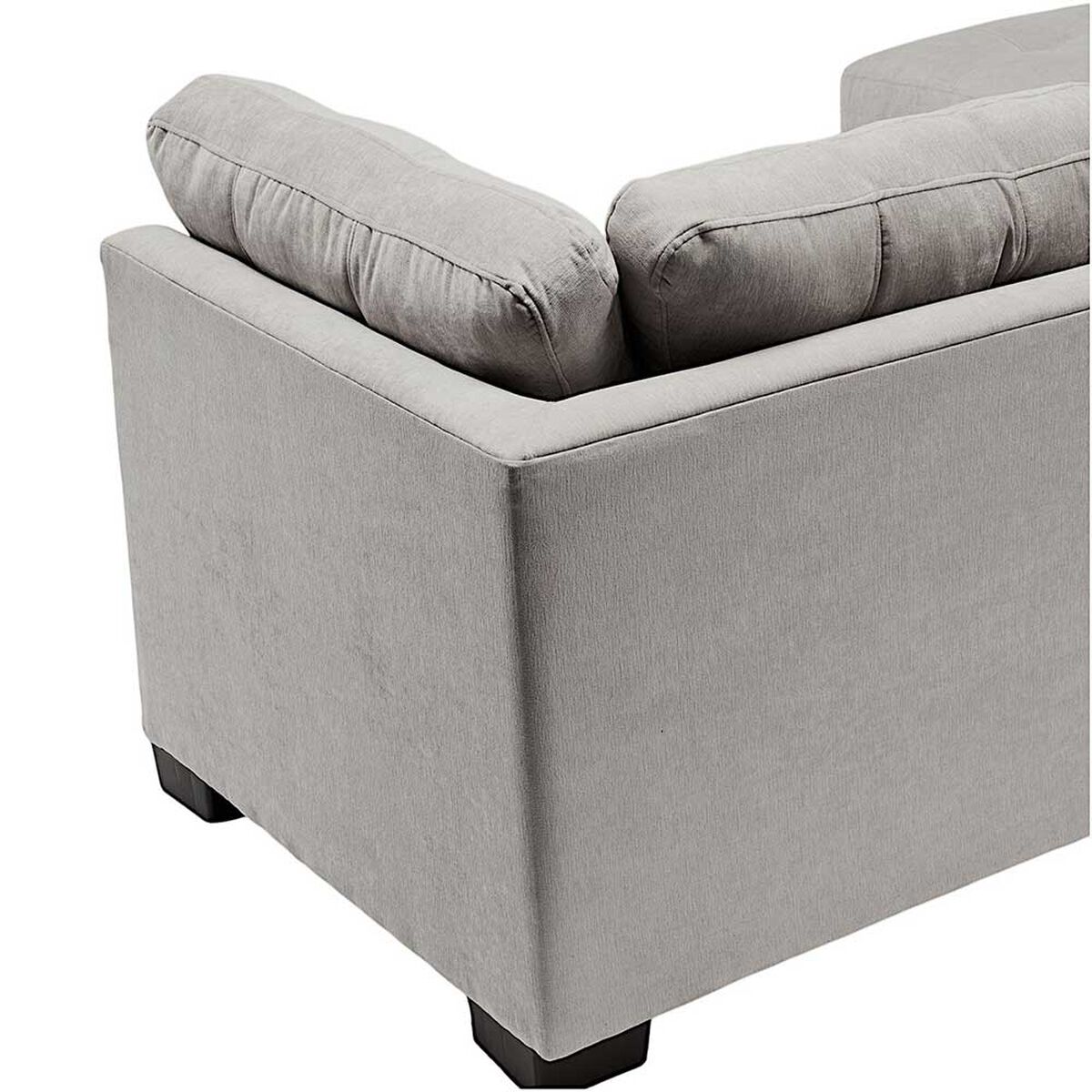 Seccional Izquierdo Muebles MPR Edimburgo 5 Cuerpos Gris Claro