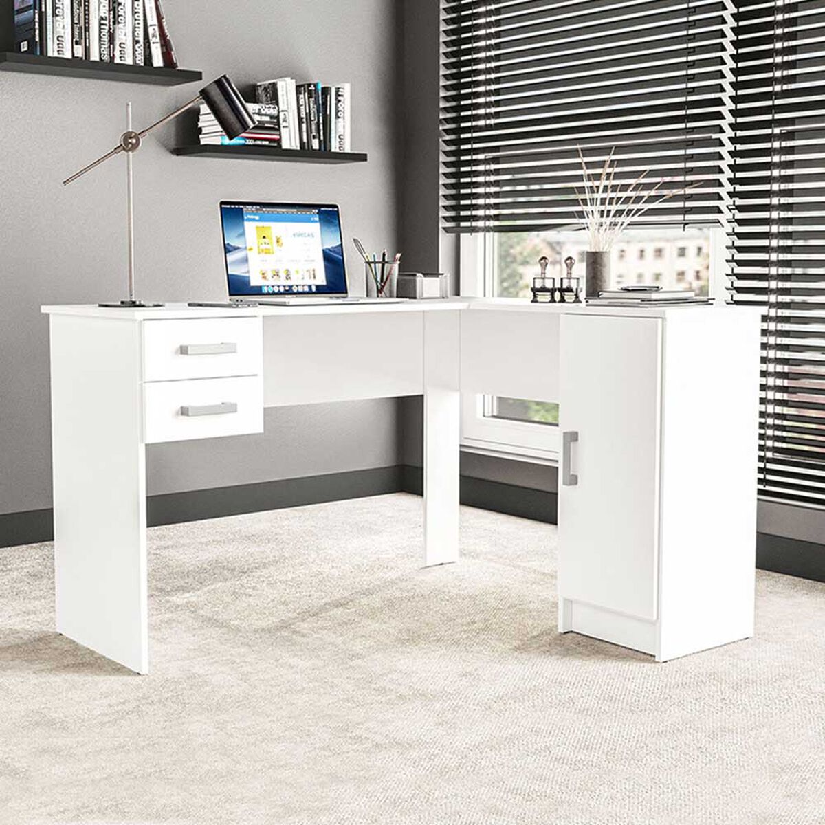 Escritorio Vekkahome Barcelona Blanco