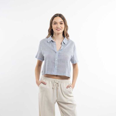 ICONO Blusa Algodón Manga Corta Mujer Icono