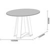Juego de Comedor Jdo & Design Isabella 4 Sillas Azul