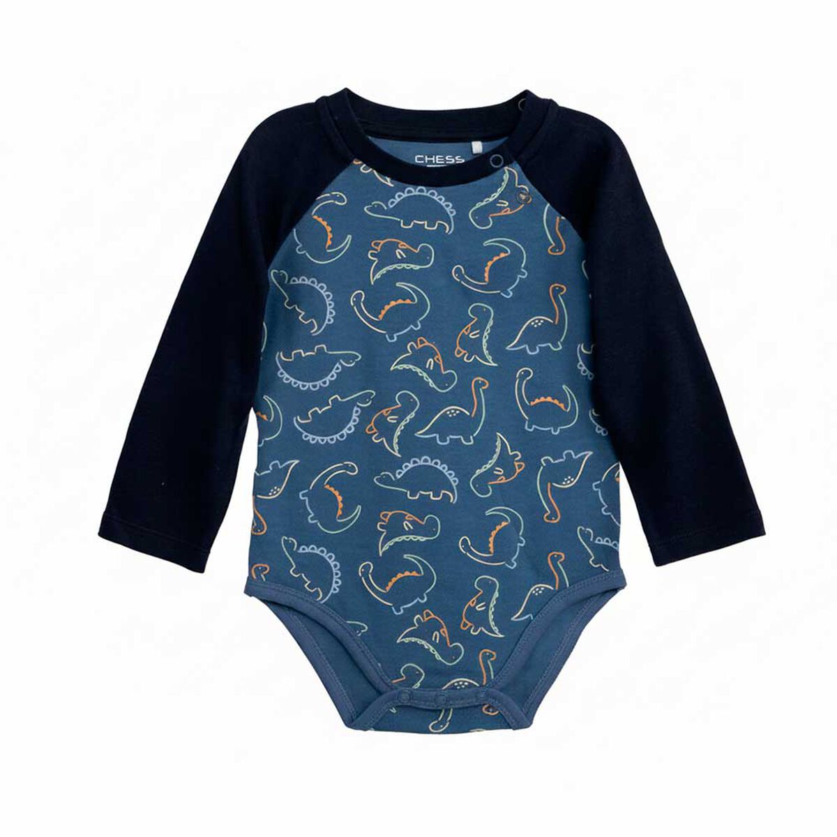 Pack 2 Body Beb&eacute; de Algod&oacute;n Chess Baby