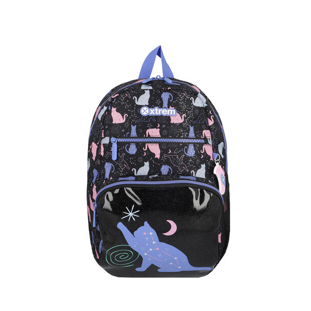 Mochila Xtrem Bolt 5XT Gato Negro/Púrpura