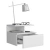 Velador Rectangular TuHome Dreams 1 Cajón Blanco
