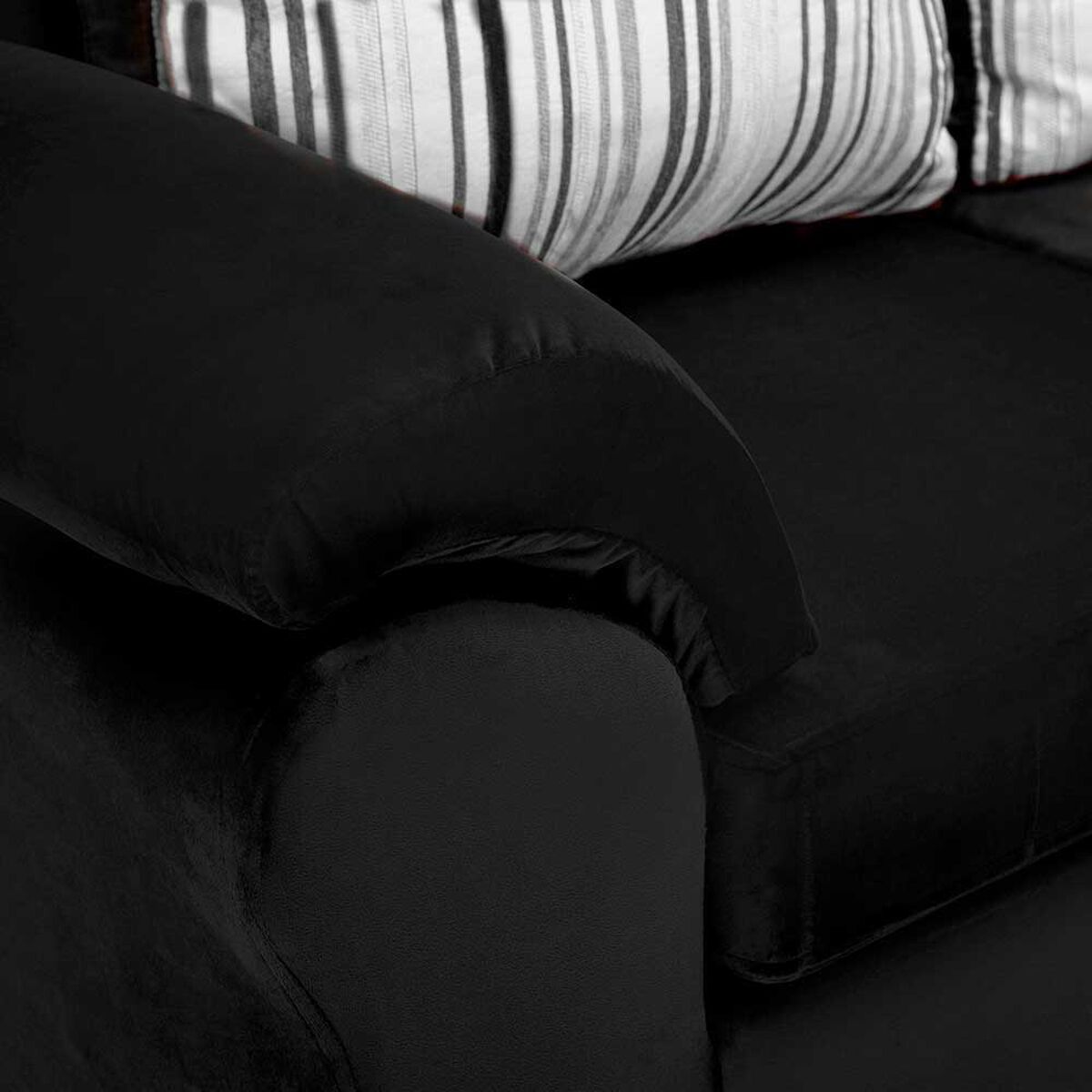 Sof&aacute; Seccional Muebles MPR Cattaleya 5 Negro