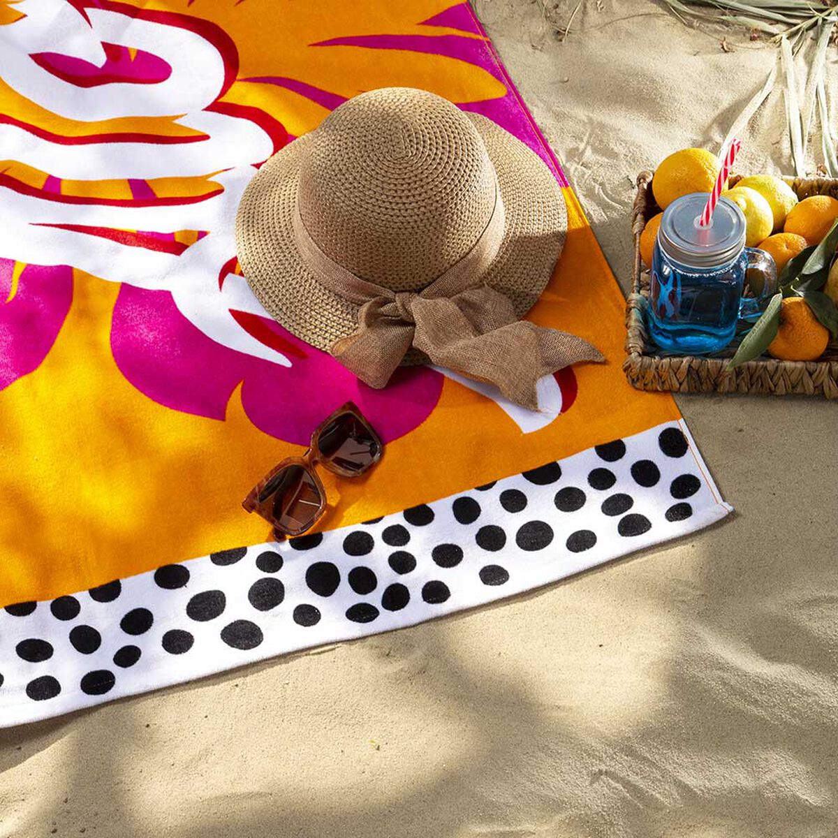 Toalla de Playa Velour Casanova Aloha 75 x 150 cm