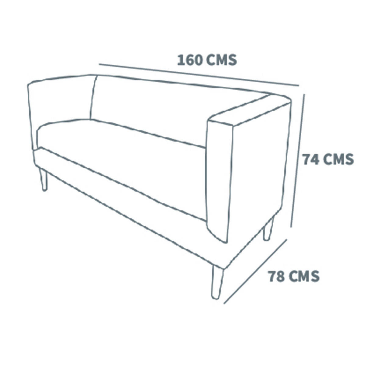 Sofá Tela Velvet Latam Home Brescia 2 Cuerpos
