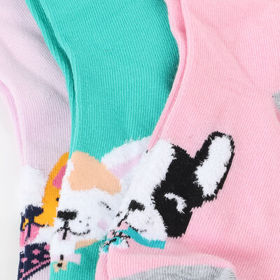 Imagen 2 del producto Pack 3 Unidades Calcetin Mujer Largo de Algodón Icono Surtido