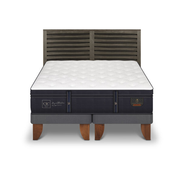 Cama Europea CIC 2 Plazas Grand Premium + 1 Respaldo Rhone