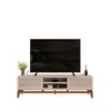 Rack TV Vekkahome Cairo Hasta 65" Beige