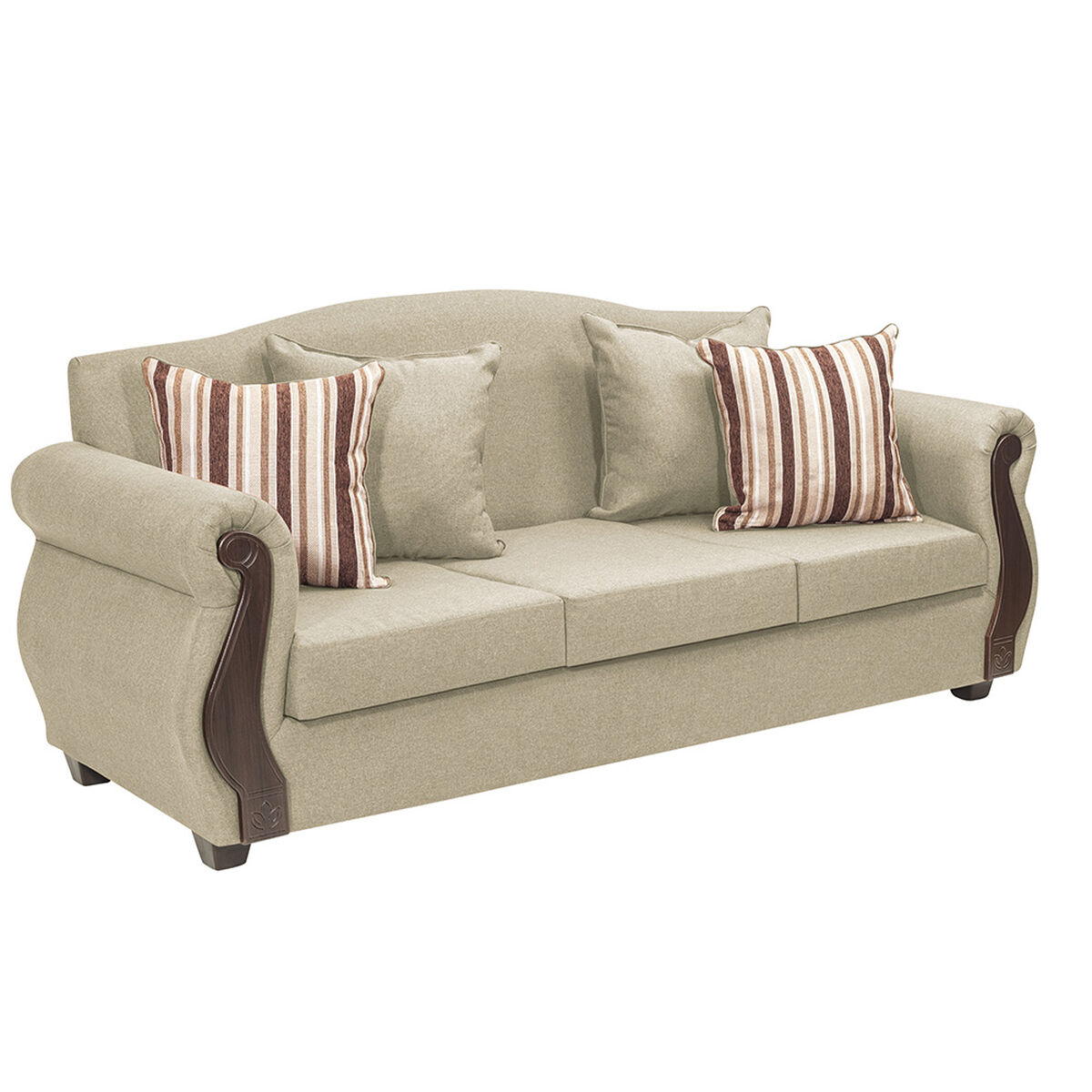Sofá Innovamuebles New Bugambilia 3 Cuerpos Beige