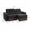 Sof&aacute; Reclinable Roca Havanna 2 Cuerpos Gris