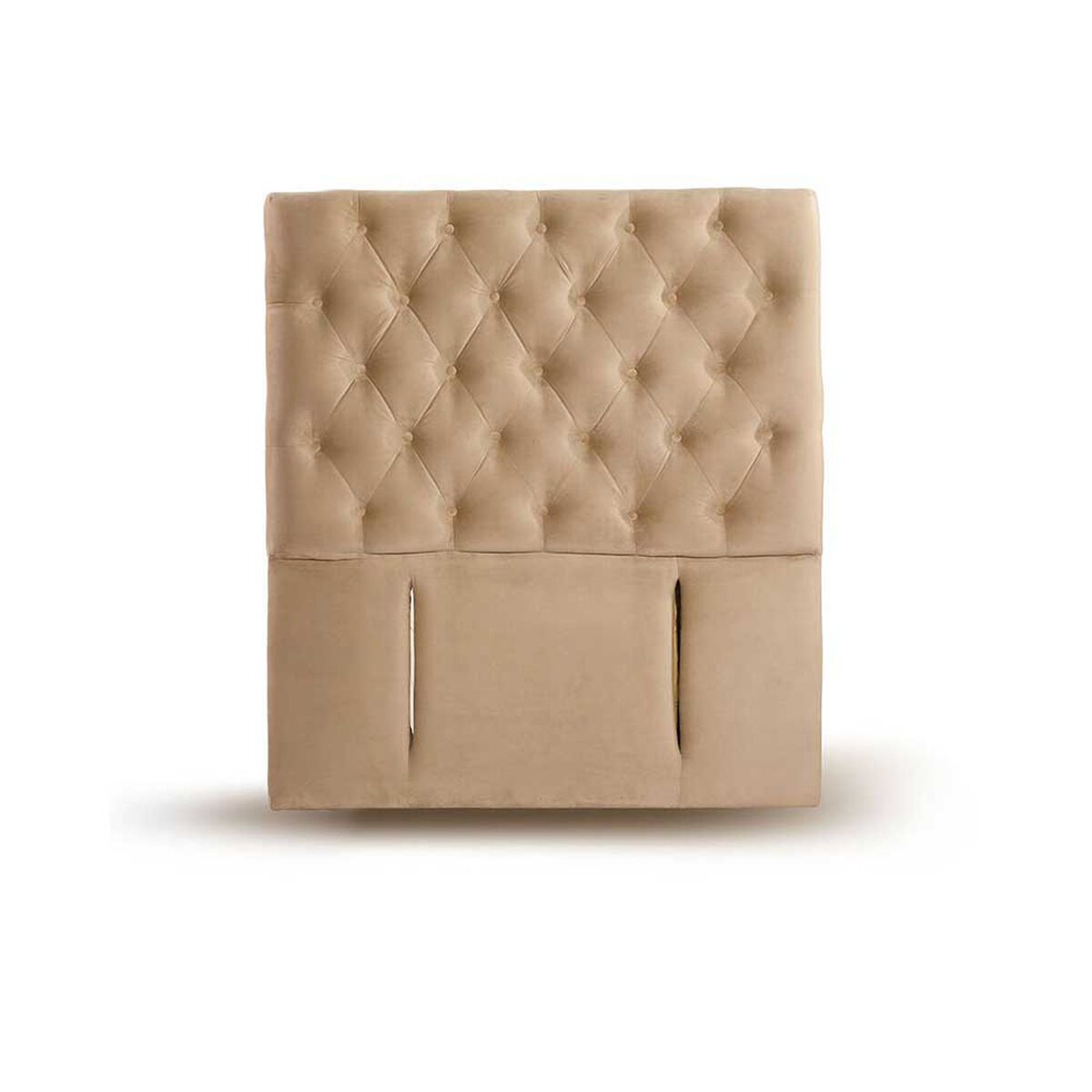 Respaldo Latam Home 1 Plaza Florencia Tela Velvet Beige