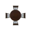 Juego de Comedor Furnitech Island 4 Sillas Gris