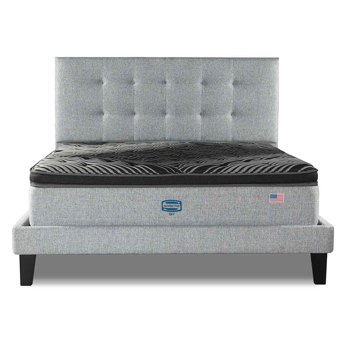 Cama Europea Simmons 2 Plazas Sky