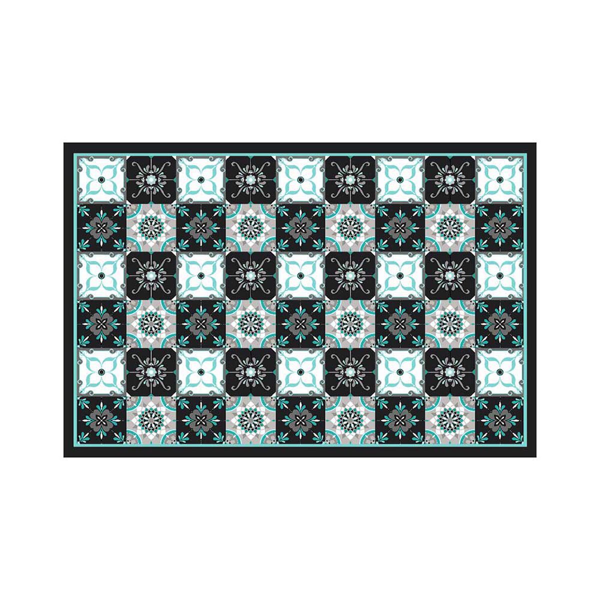 Alfombra Davanti Baldosa Clásica Azul 70 x100 Baldosa Clásica Azul