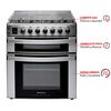 Cocina a Gas/Eléctrica Sindelen CH-770DHIN 5 Quemadores