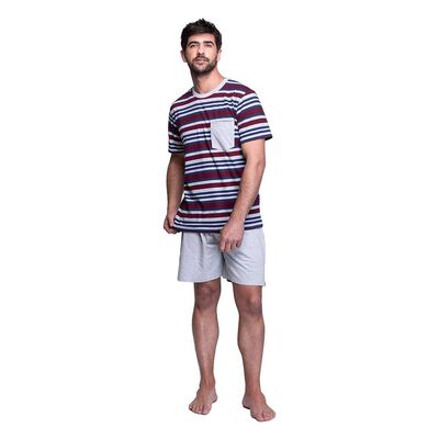 Imagen 1 del producto Pijama Verano Algodón Hombre Top Color-3