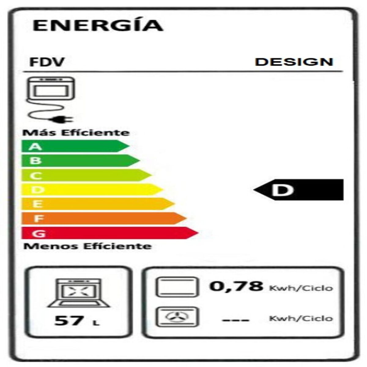 Horno Empotrable El&eacute;ctrico FDV Design