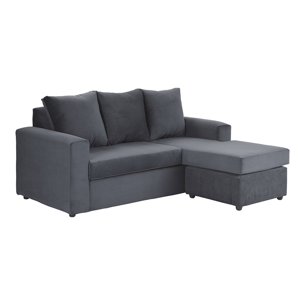 Sofá Seccional Bodevir BI-L 3 Cuerpos Gris