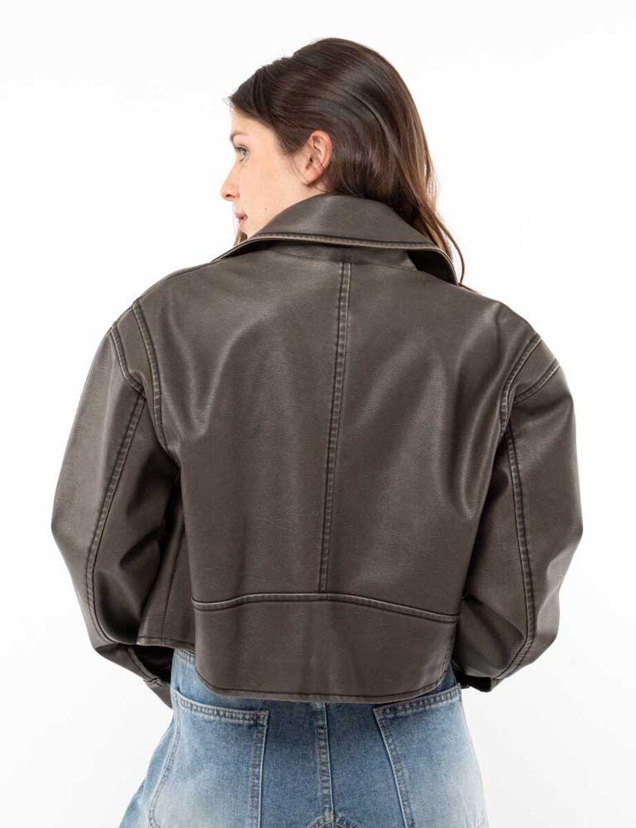 Chaqueta Ecocuero Mujer Icono