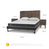 Cama Europea CIC King New Ortopedic + Respaldo Baker + 2 Veladores + Almohadas