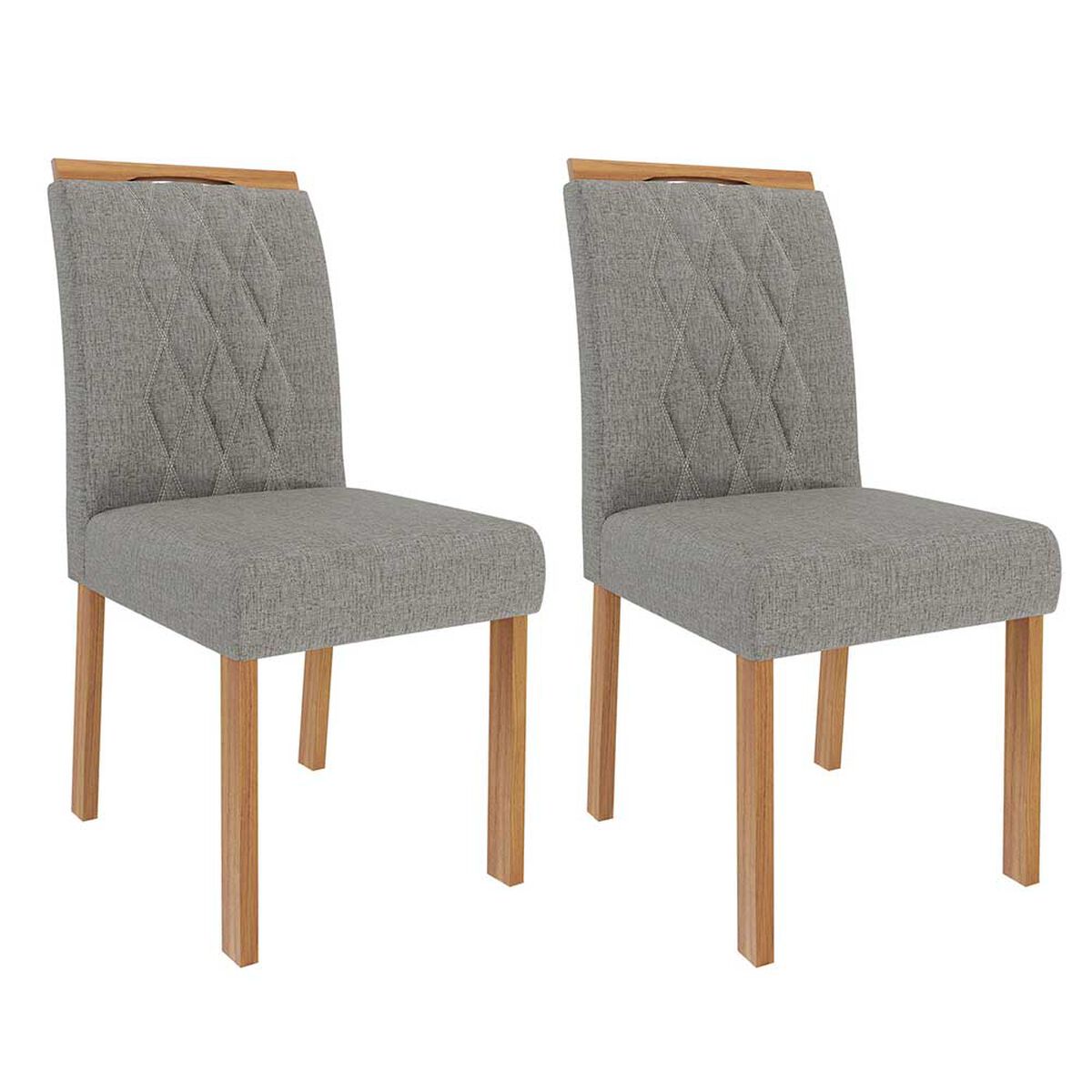 Juego de comedor Decocasa Carol 4 Sillas Off White