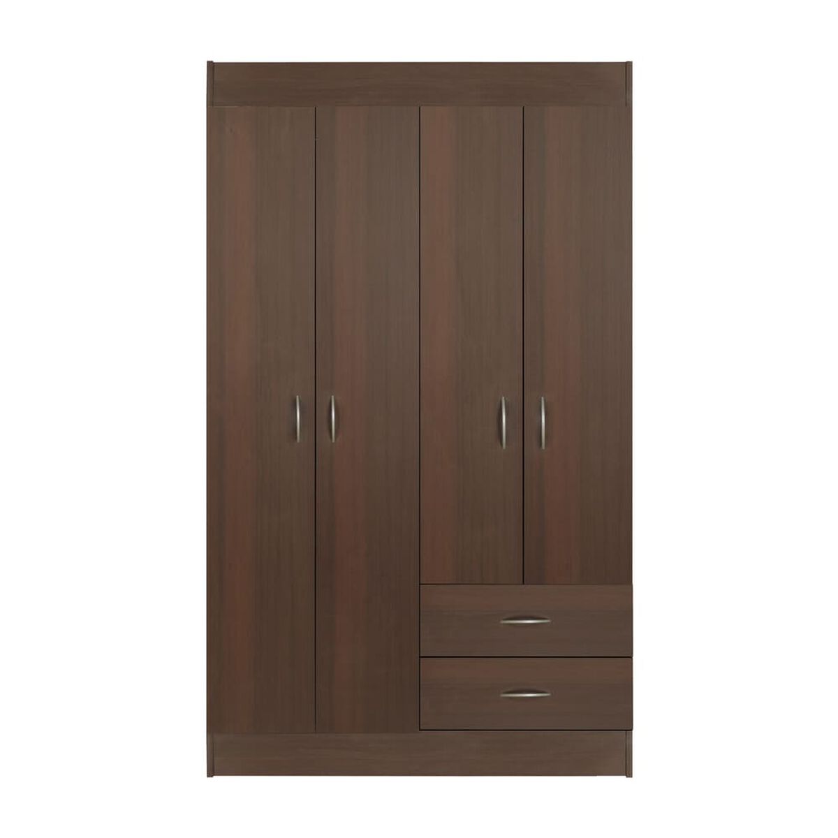 Closet Stanford 4 Puertas 2 Cajones Chocolate