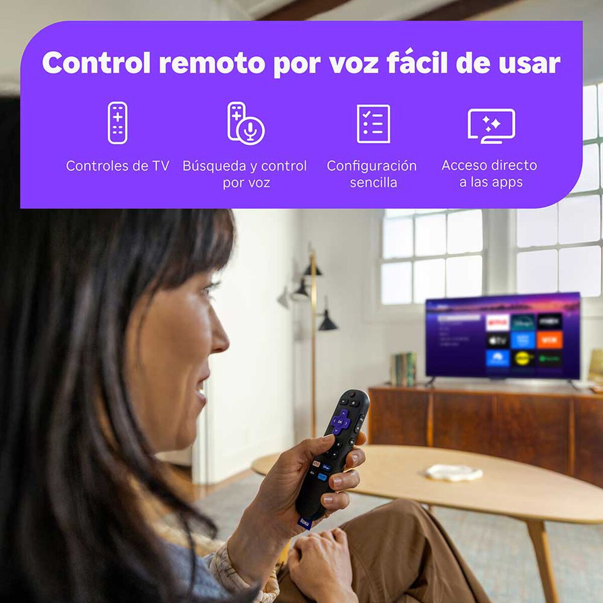 Reproductor Streaming Roku Stick ROK3840MX