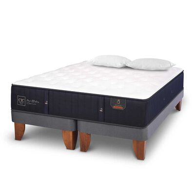 Imagen 2 del producto Cama Europea CIC Base Dividida 2 Plazas Premium + 2 Almohadas Viscoelásticas