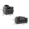 Juego de Living Innovamuebles New Bugambilia Sofá 3 Cuerpos + Dos Butacas 1 Cuerpo Oro