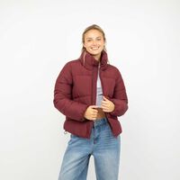 Parka Mujer Icono Burdeo, Negro, Verde