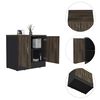 Mueble Archivador TuHome Home Office Negro Soft Coñac