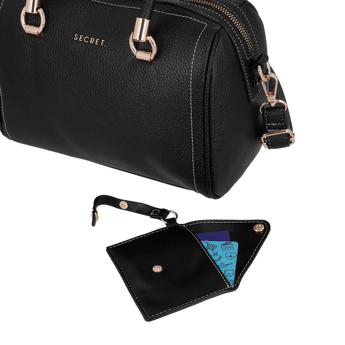 Cartera de mano Secret Dublin ST6 M Negro