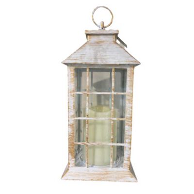 Imagen 1 del producto Fanal con Vela Led Plástico Vgo 31 x 14 cm Blanco