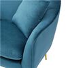 Sofá Vekkahome Pickle 2 Cuerpos Azul Turquesa