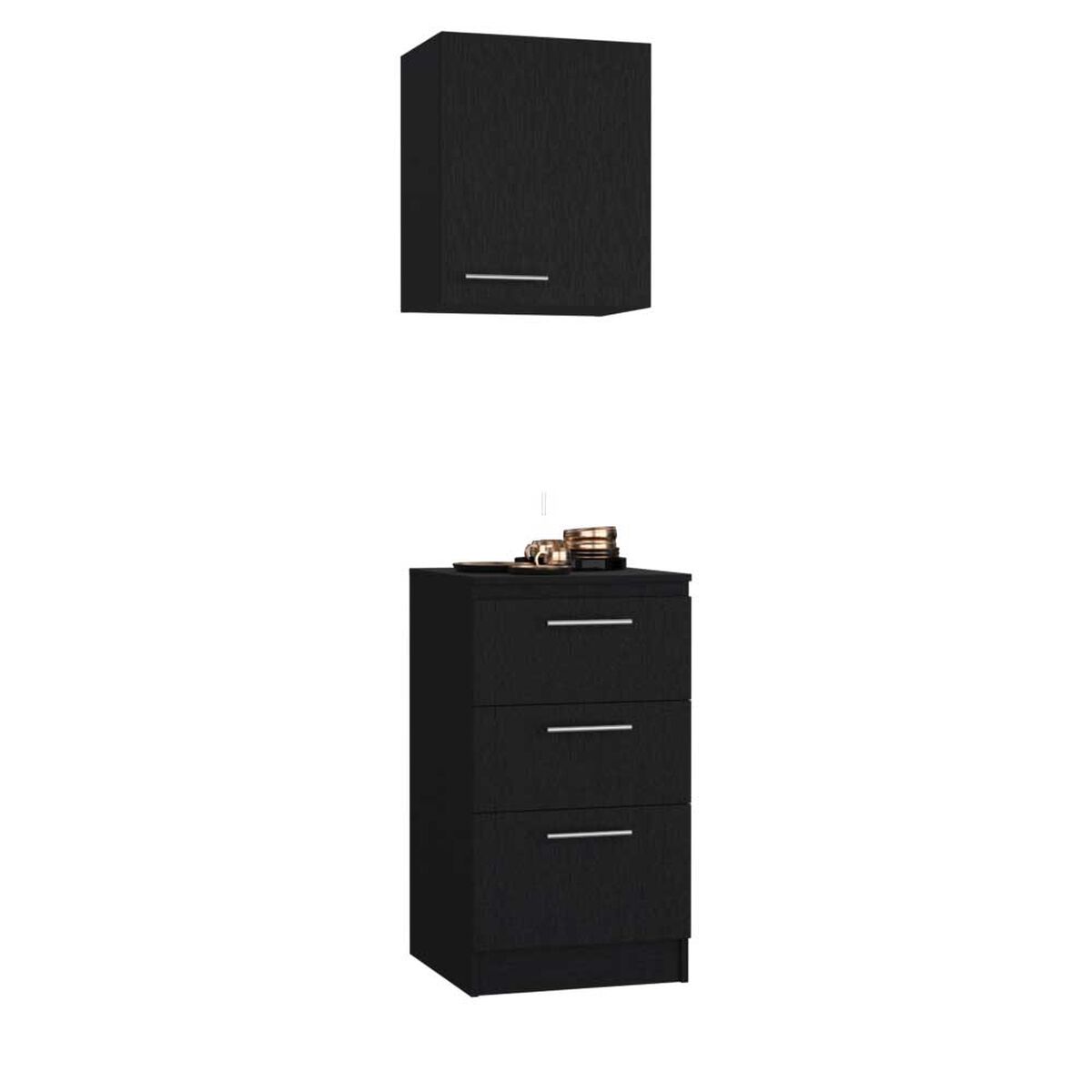 Combo Mueble Superior + Mueble Inferior TuHome Manchester Wengue