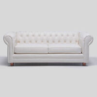 Sofá Barra Design Chesterfield 3 Cuerpos Crudo