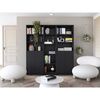 2 Estantes 2 Puertas + Estante 45 cm TuHome Home Wengue