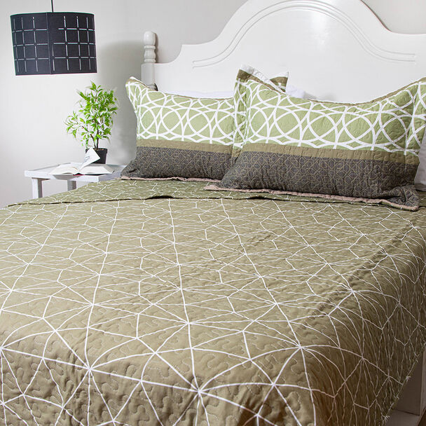 Quilt Doral 2 Plazas Patchwork