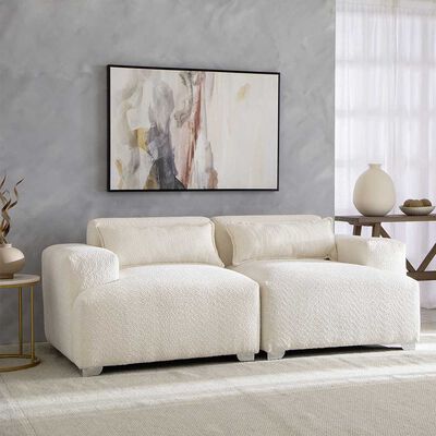 Imagen 1 del producto Sofá Mons Cala 2 Cuerpos Boucle Crudo