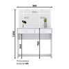 Tocador Home Mobili Sunsol 2 Cajones Blanco