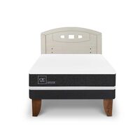 Cama Europea CIC 1,5 Plazas Ortopedic + Respaldo Gales Alpino