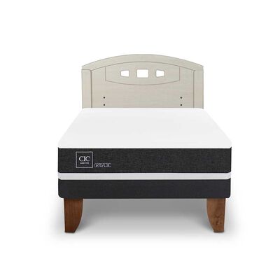 Imagen 1 del producto Cama Europea CIC 1,5 Plazas Ortopedic + Respaldo Gales Alpino